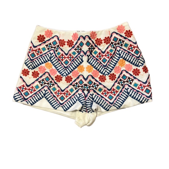 Lulus rhythm is going to get you embroidered shorts and tank in white - Picture 8 of 13